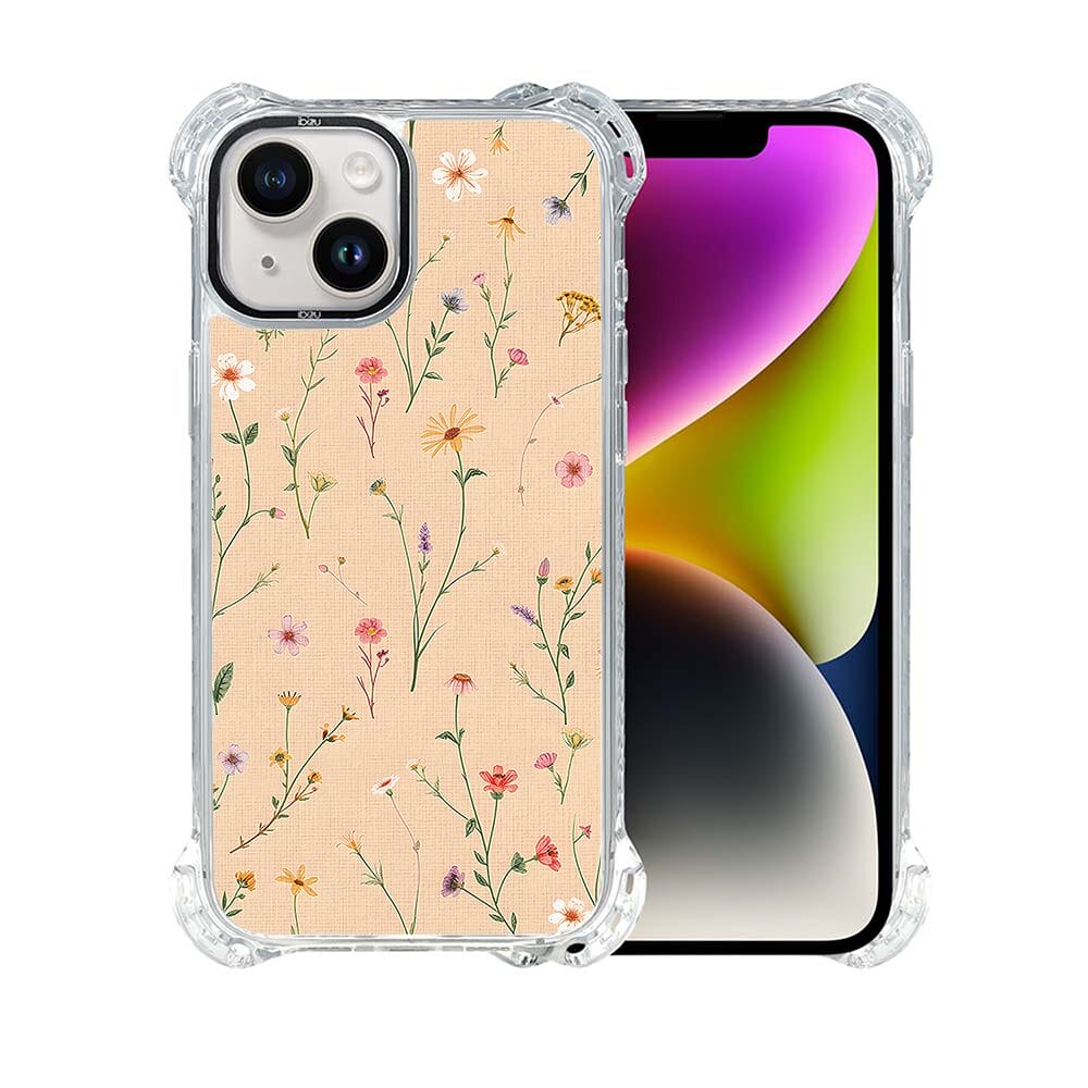 Etui iPhone 14 IBIZU DropGuard Ultra z MagSafe, Pastel Bloom, Koralowa łąka - obrazek 2