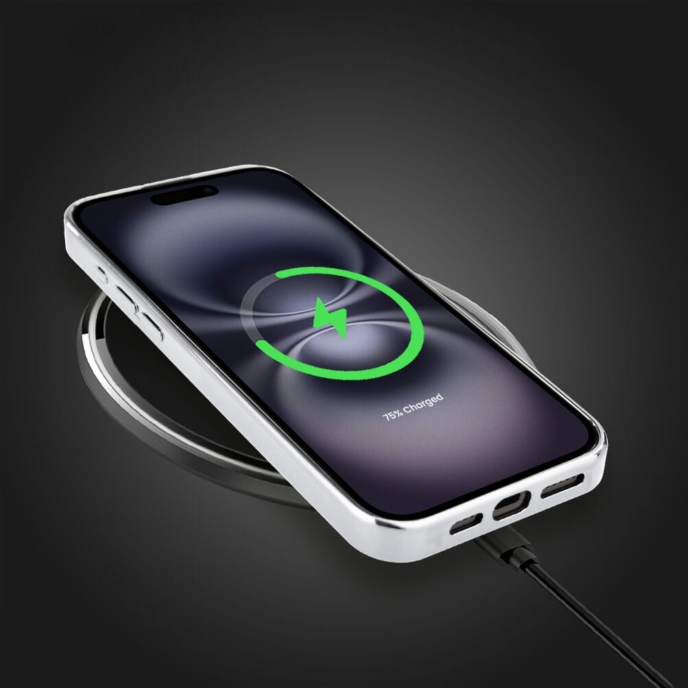 Etui do iPhone 16 IBIZU Elite Glass z MagSafe Magia Azji oko lodowego smoka, srebrne - obrazek 8