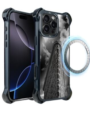 Etui do iPhone 16 Pro Max IBIZU DropGuard Ultra z MagSafe, Noir City, Flatiron