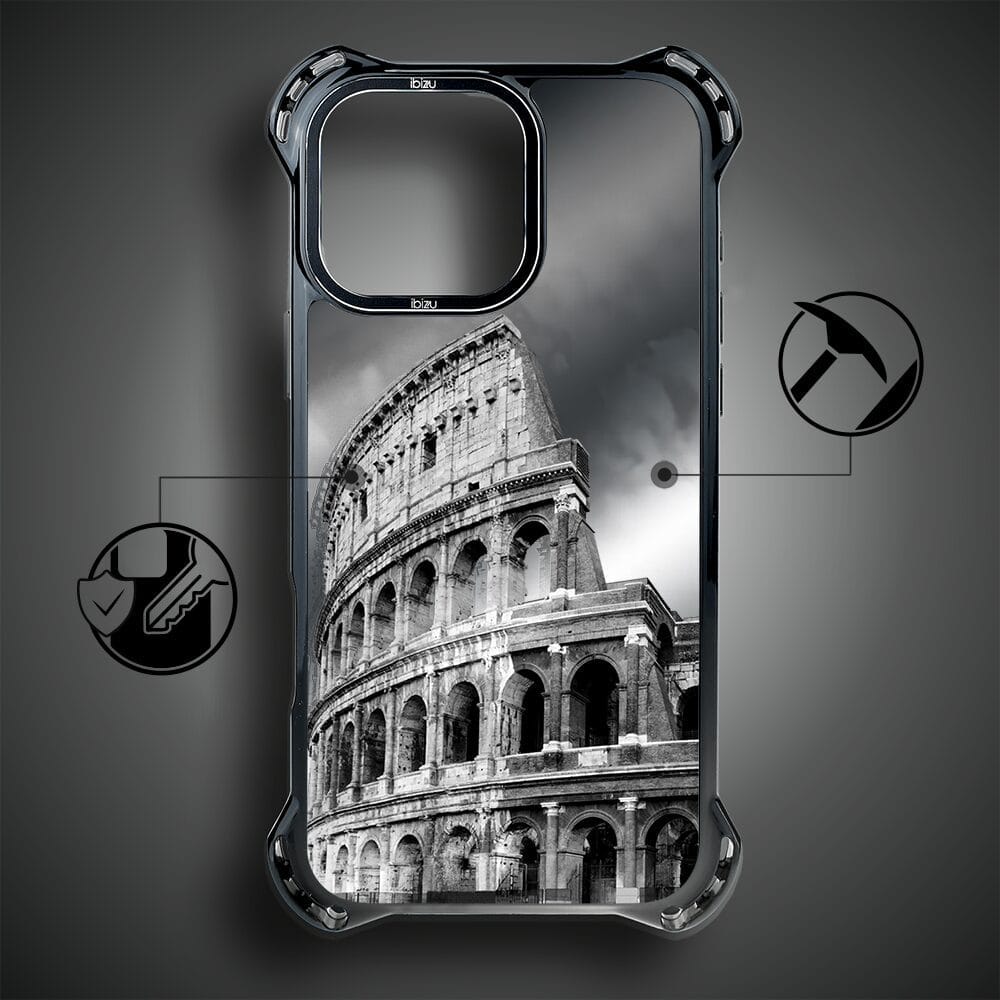 Etui do iPhone 16 Pro Max IBIZU DropGuard Ultra z MagSafe, Noir City, Koloseum - obrazek 3