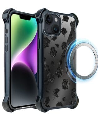 Etui do iPhone 14 IBIZU DropGuard Ultra z MagSafe, Midnight, Sen róż