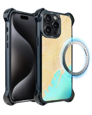 Etui do iPhone 15 Pro IBIZU DropGuard Ultra z MagSafe, Mapy Świata, Barcelona