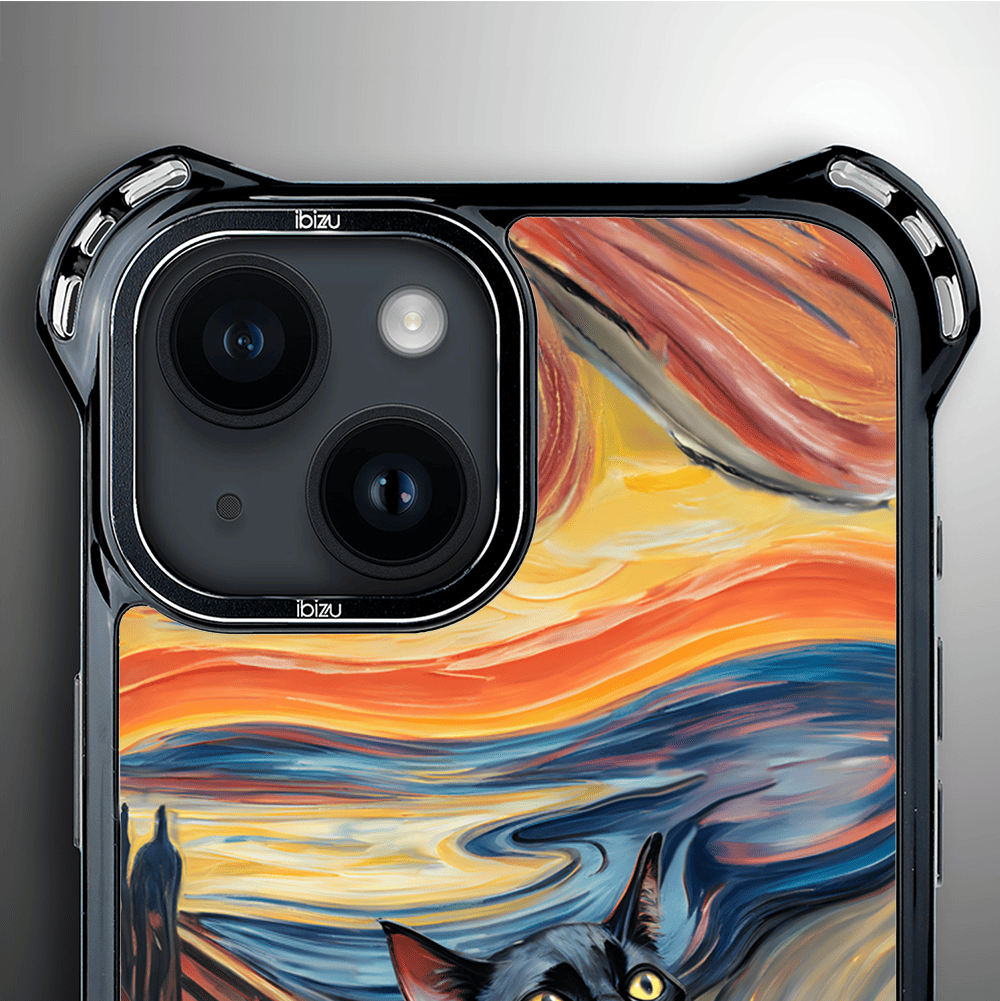 Etui iPhone 14 IBIZU DropGuard Ultra z MagSafe, Edvard Munch, krzyk kota - obrazek 5