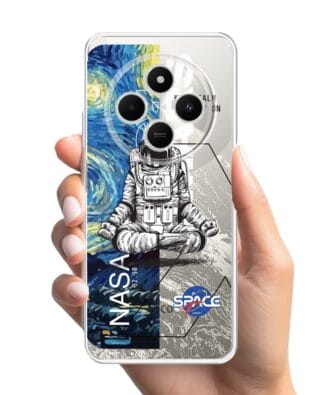 Etui do Xiaomi POCO C75 przeźroczyste, silikonowe Flexi, Keep Calm in Cosmos