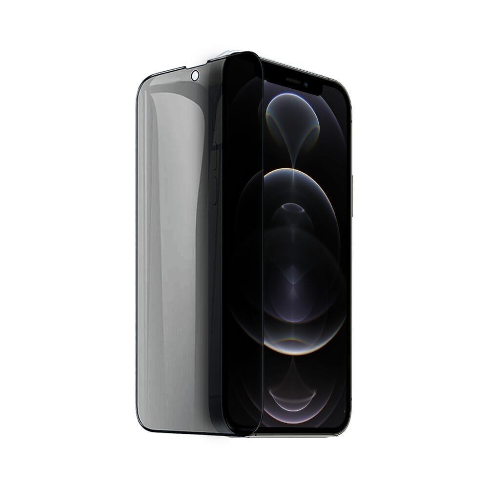Szkło prywatyzujące z czarną ramką do iPhone 12 Pro Max