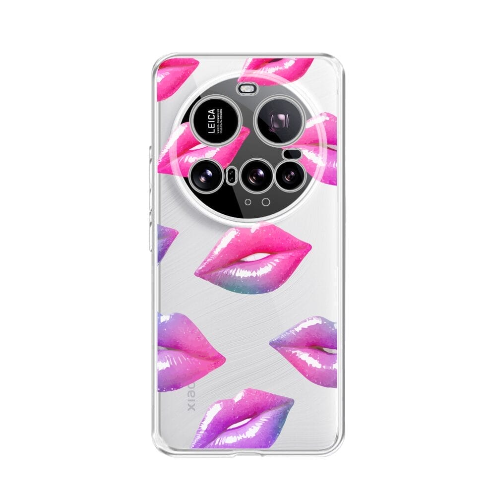 Etui do Xiaomi 15 Ultra przeźroczyste, silikonowe Flexi, hologramowe usta