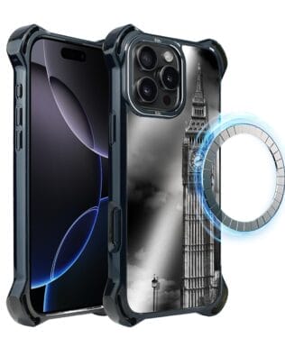 Etui do iPhone 16 Pro Max IBIZU DropGuard Ultra z MagSafe, Noir City, Big Ben