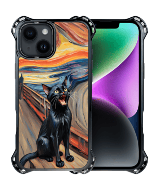 Etui iPhone 14 Plus IBIZU DropGuard Ultra z MagSafe, Edvard Munch, krzyk kota