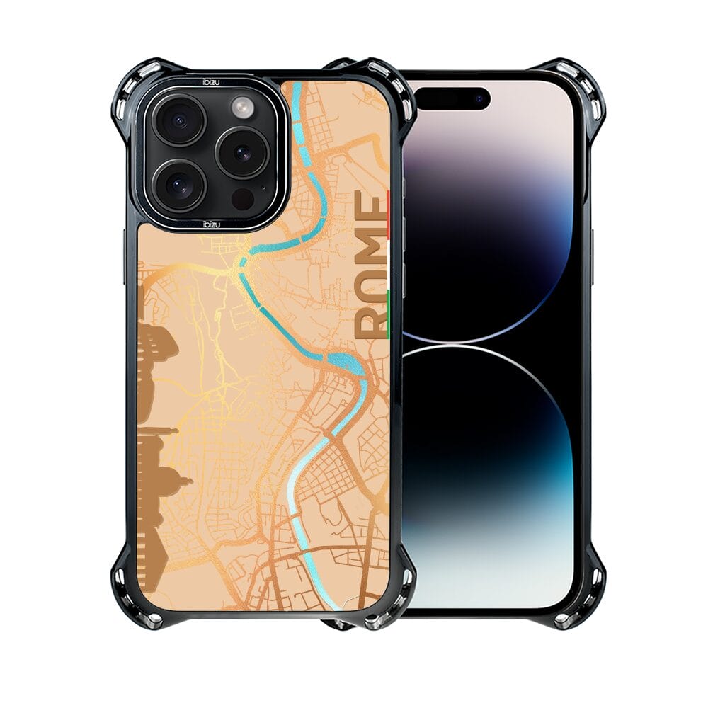 Etui do iPhone 14 Pro IBIZU DropGuard Ultra z MagSafe, Mapy Świata, Rome - obrazek 2