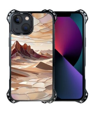 Etui do iPhone 13 IBIZU DropGuard Ultra z MagSafe, Barwy Szkła, Pustynny spokój