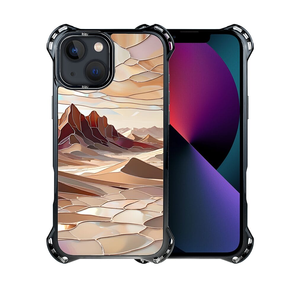 Etui do iPhone 13 IBIZU DropGuard Ultra z MagSafe, Barwy Szkła, Pustynny spokój - obrazek 2