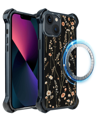 Etui iPhone 13 IBIZU DropGuard Ultra z MagSafe, Pastel Bloom, Północny ogród