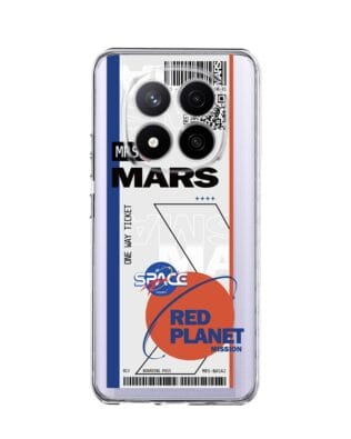 Etui do Xiaomi Redmi Note 14 Pro 4G przeźroczyste, silikonowe Flexi, bilet na Mars