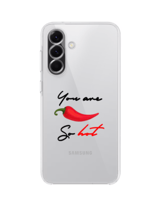 Etui do Samsung Galaxy A56 5G przeźroczyste, silikonowe Flexi, papryczka chilli