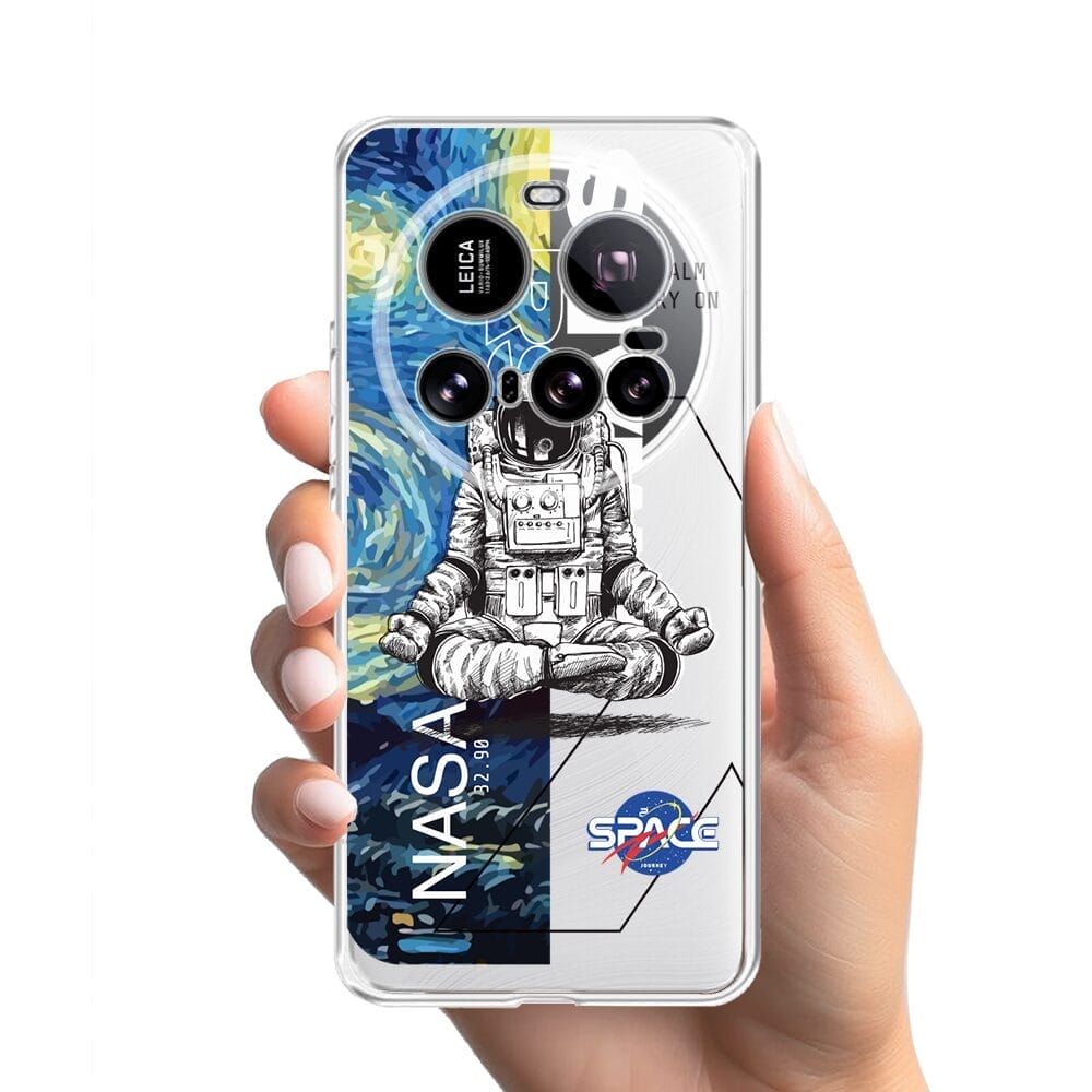 Etui do Xiaomi 15 Ultra przeźroczyste, silikonowe Flexi, Keep Calm in Cosmos - obrazek 2