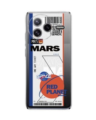 Etui do Xiaomi POCO F7 Ultra przeźroczyste, silikonowe Flexi, bilet na Mars