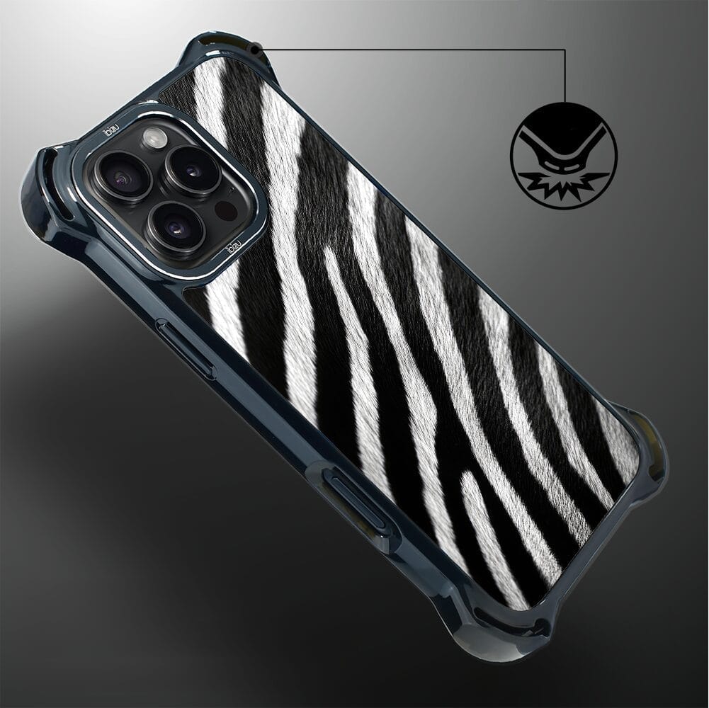 Etui do iPhone 16 Pro, Ibizu DropGuard Ultra z MagSafe, Zew Natury, Zebra - obrazek 5