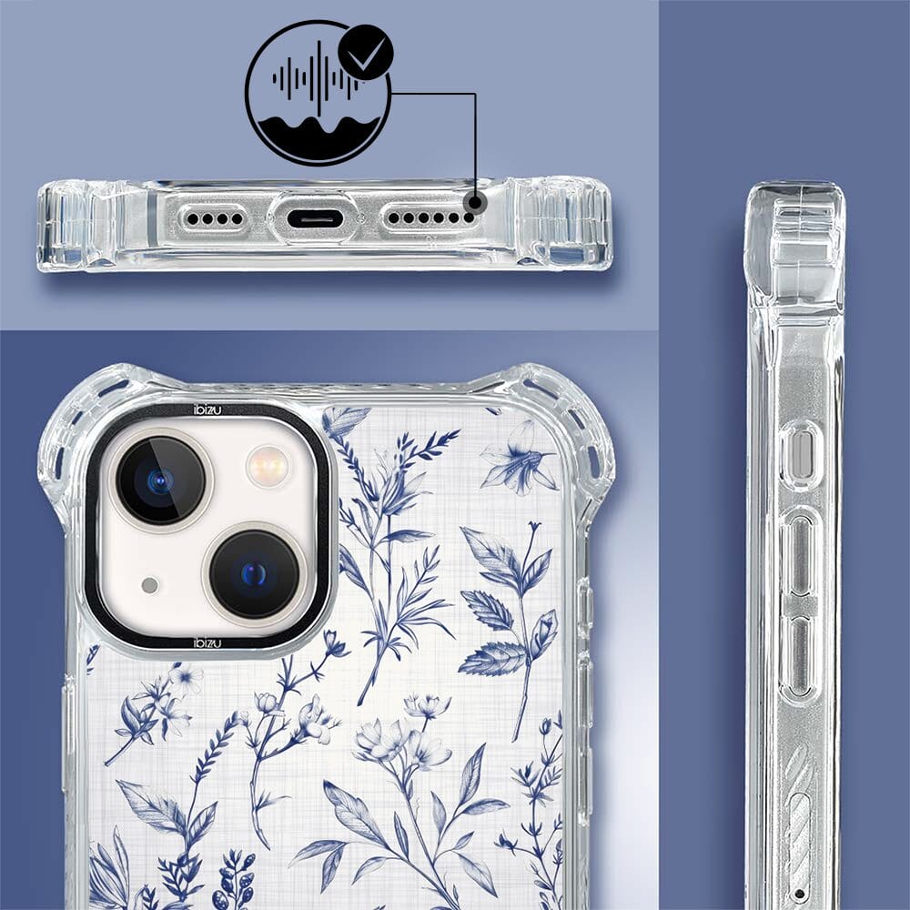 Etui iPhone 13 IBIZU DropGuard Ultra z MagSafe, Pastel Bloom, Lazurowe szepty - obrazek 6