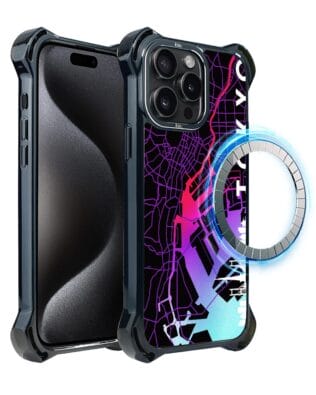 Etui do iPhone 15 Pro Max IBIZU DropGuard Ultra z MagSafe, Mapy Świata, Tokyo