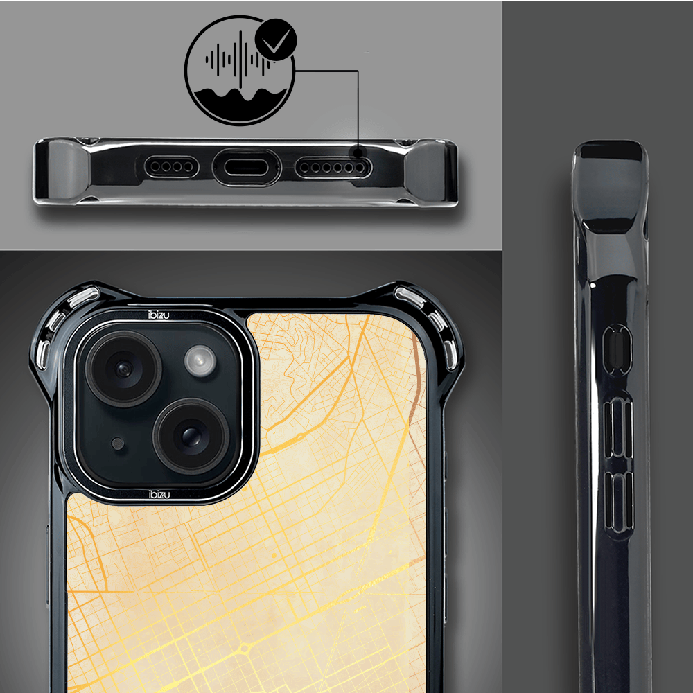 Etui do iPhone 15 IBIZU DropGuard Ultra z MagSafe, mapy świata, Barcelona - obrazek 6