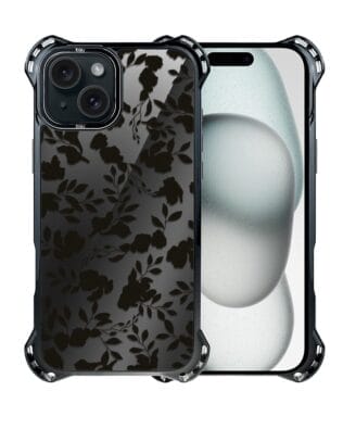 Etui do iPhone 15 Plus IBIZU DropGuard Ultra z MagSafe, Midnight, Cienie liści