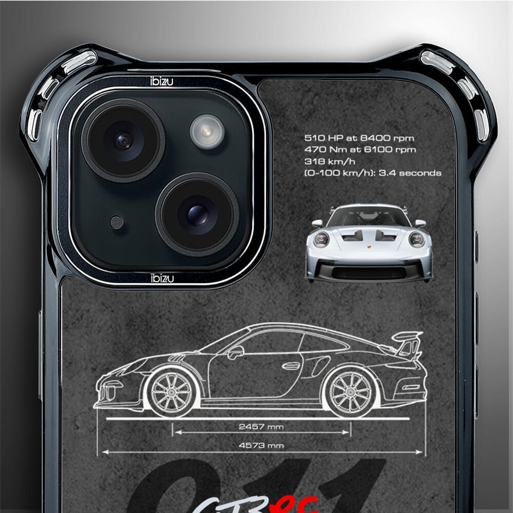 Etui do iPhone 15 IBIZU DropGuard Ultra z MagSafe, TechDrive, 911 GT3 RS - obrazek 5