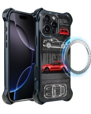 Etui do iPhone 16 Pro IBIZU DropGuard Ultra z MagSafe, TechDrive, GT V8 “Coyote”