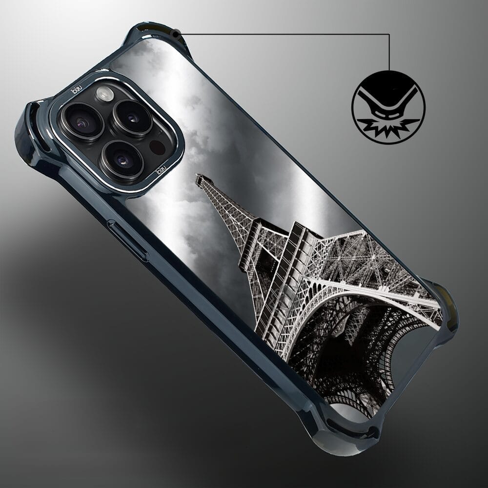 Etui do iPhone 14 Pro Max IBIZU DropGuard Ultra z MagSafe, Noir City, Wieża Eiffla - obrazek 6