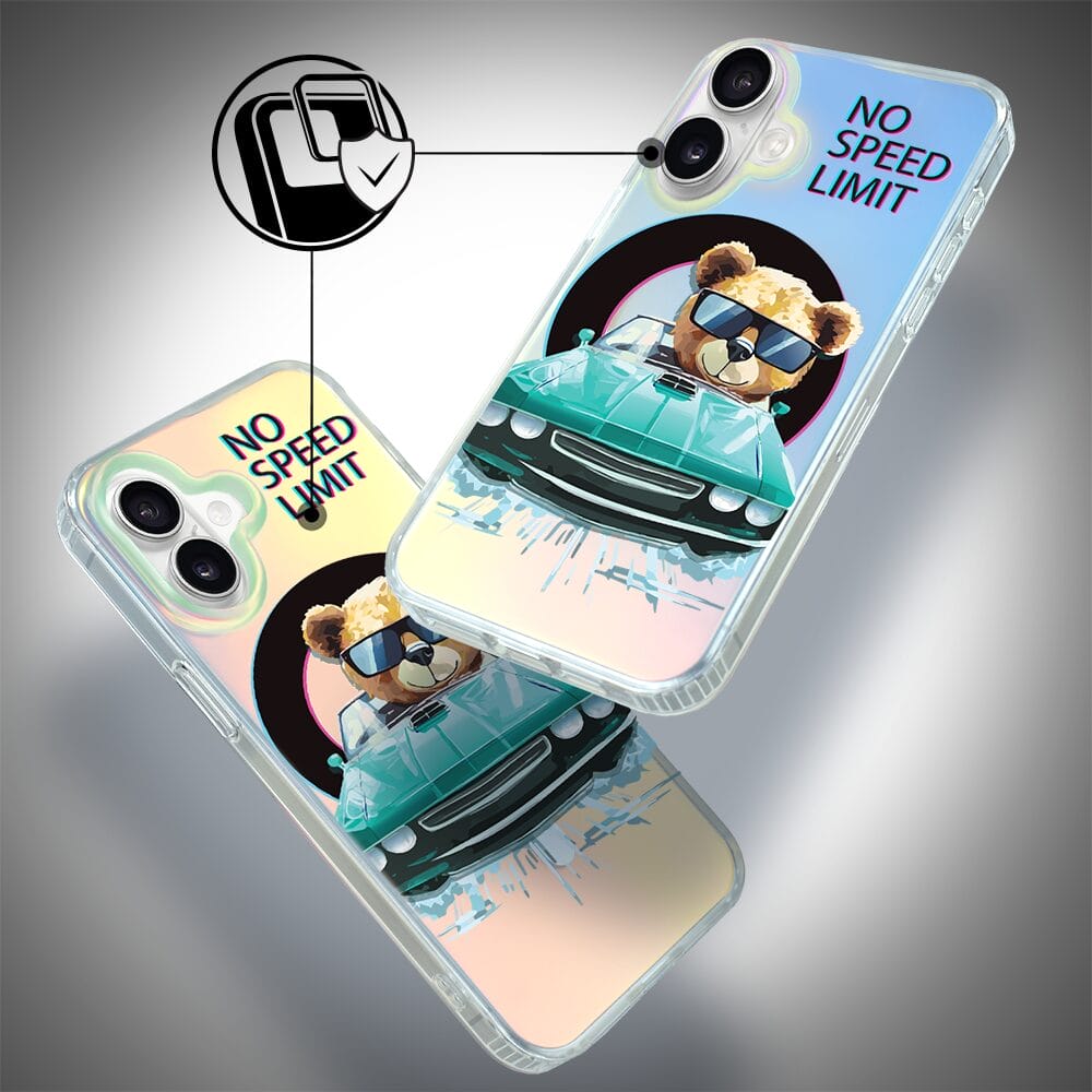 Etui do iPhone 16 IBIZU California Sunset z MagSafe, zmieniające kolor, Blue Car, niebieski samochód - obrazek 4