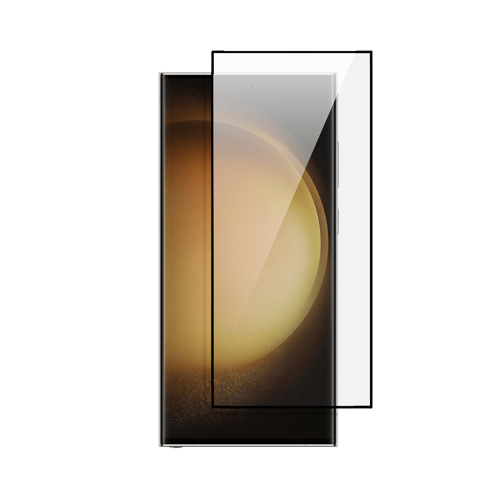 Twarde szkło diamentowe z czarną ramką do Samsung Galaxy S23 Ultra