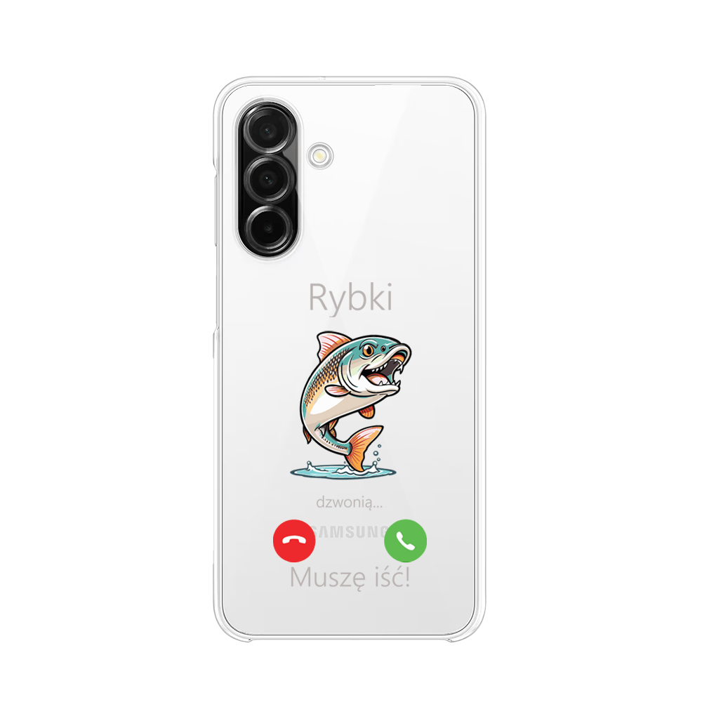 Etui do Samsung Galaxy A26 5G przeźroczyste, silikonowe Flexi, rybki dzwonią