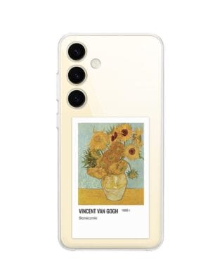 Etui do Samsung Galaxy S24 Plus przeźroczyste, silikonowe Flexi, słoneczniki Van Gogh