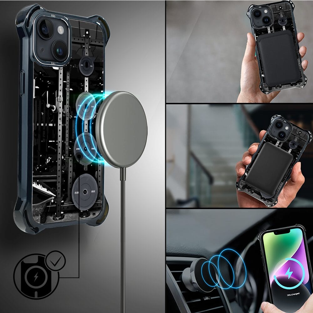 Etui do iPhone 14 IBIZU DropGuard Ultra z MagSafe, #Move, Stacja Żelazo - obrazek 8