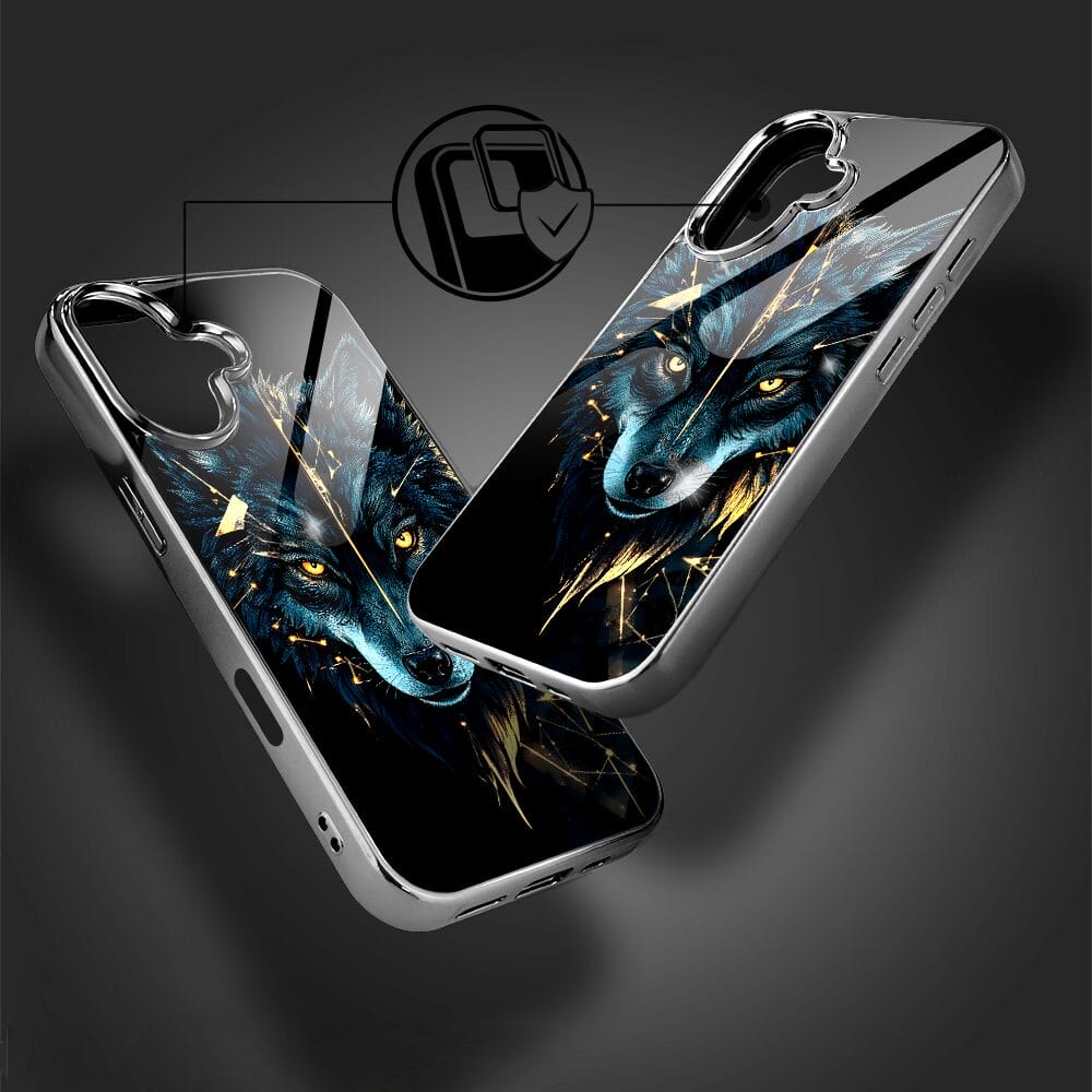 Etui do iPhone 16 Plus IBIZU Elite Glass z MagSafe wilk mocy, czarny chrom - obrazek 5