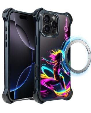 Etui do iPhone 16 Pro IBIZU DropGuard Ultra z MagSafe, #ElectroMove, Taneczny rytm