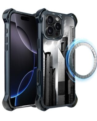 Etui do iPhone 16 Pro IBIZU DropGuard Ultra z MagSafe, Noir City, Manhattan