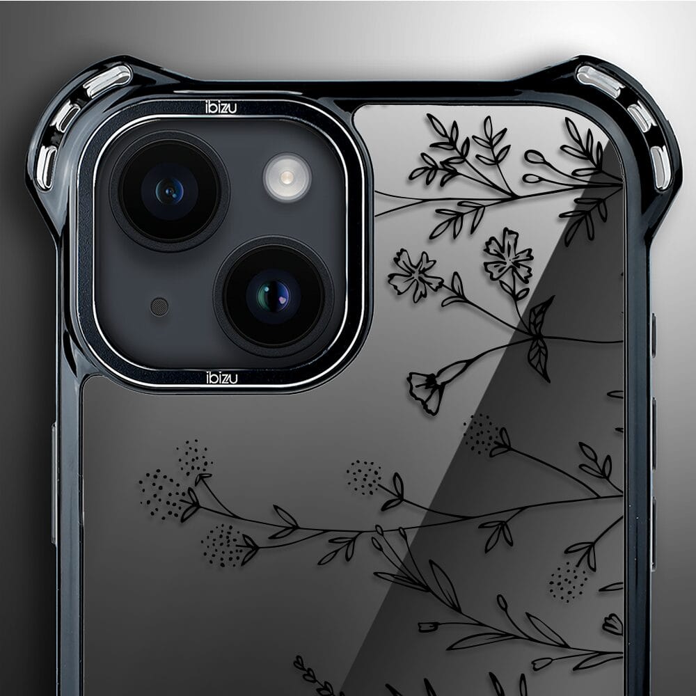 Etui do iPhone 14 IBIZU DropGuard Ultra z MagSafe, Midnight, Dotyk kwiatów - obrazek 5