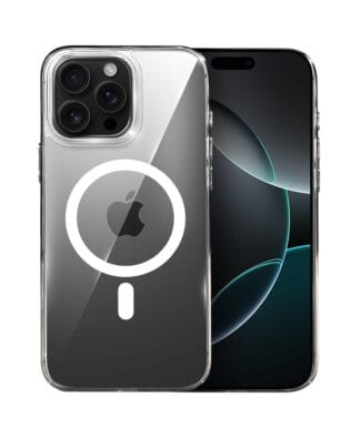 Etui do iPhone 16 Pro Max IBIZU Crystal Clear Glass z MagSafe, szklany tył 9H, przeźroczyste