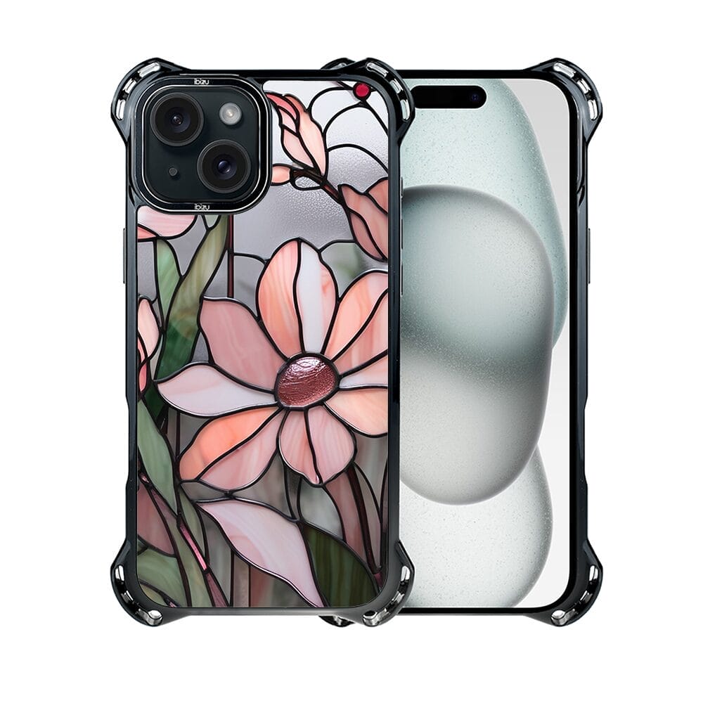 Etui do iPhone 15 IBIZU DropGuard Ultra z MagSafe, Barwy Szkła, Różowa magnolia - obrazek 2