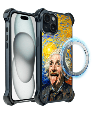 Etui do iPhone 15 IBIZU DropGuard Ultra z MagSafe, Einstein
