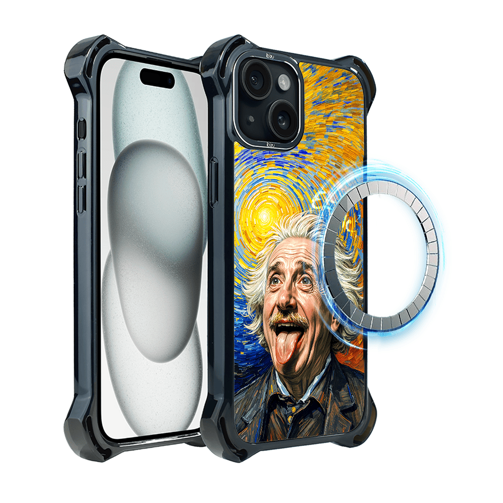 Etui do iPhone 15 IBIZU DropGuard Ultra z MagSafe, Einstein