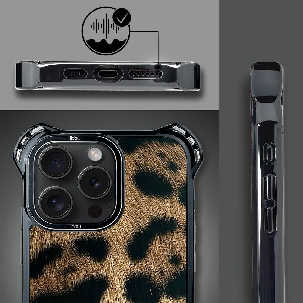Etui do iPhone 16 Pro, Ibizu DropGuard Ultra z MagSafe, Zew Natury, Lampart - obrazek 4