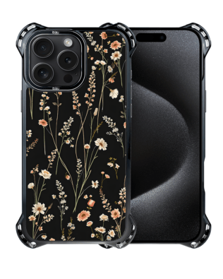 Etui iPhone 15 Pro IBIZU DropGuard Ultra z MagSafe, Pastel Bloom, Północny ogród