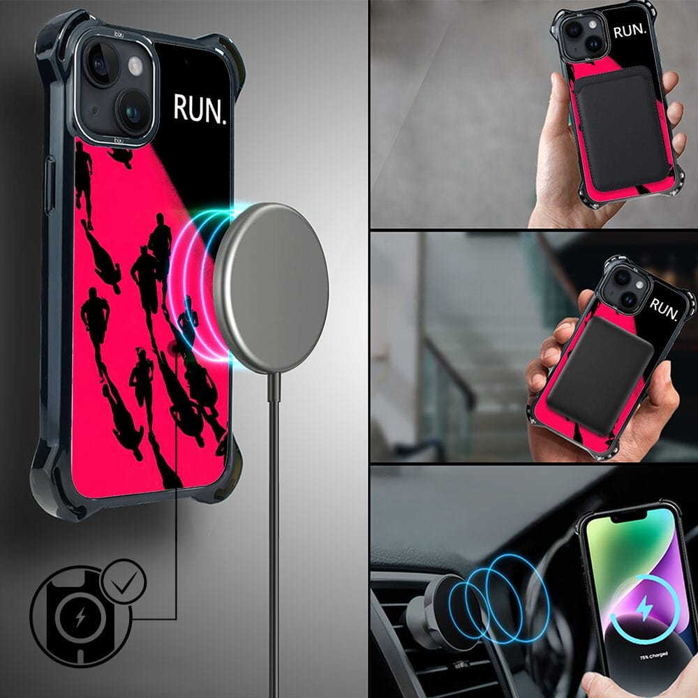 Etui do iPhone 14 IBIZU DropGuard Ultra z MagSafe, #Move, Nocny maraton - obrazek 8