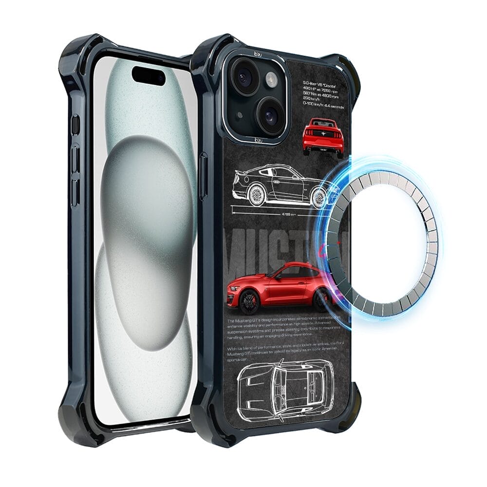 Etui do iPhone 15 Plus IBIZU DropGuard Ultra z MagSafe, TechDrive, GT V8 “Coyote”