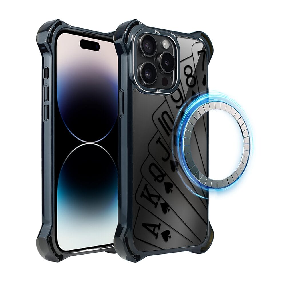 Etui do iPhone 14 Pro IBIZU DropGuard Ultra z MagSafe, Midnight, Karty do gry