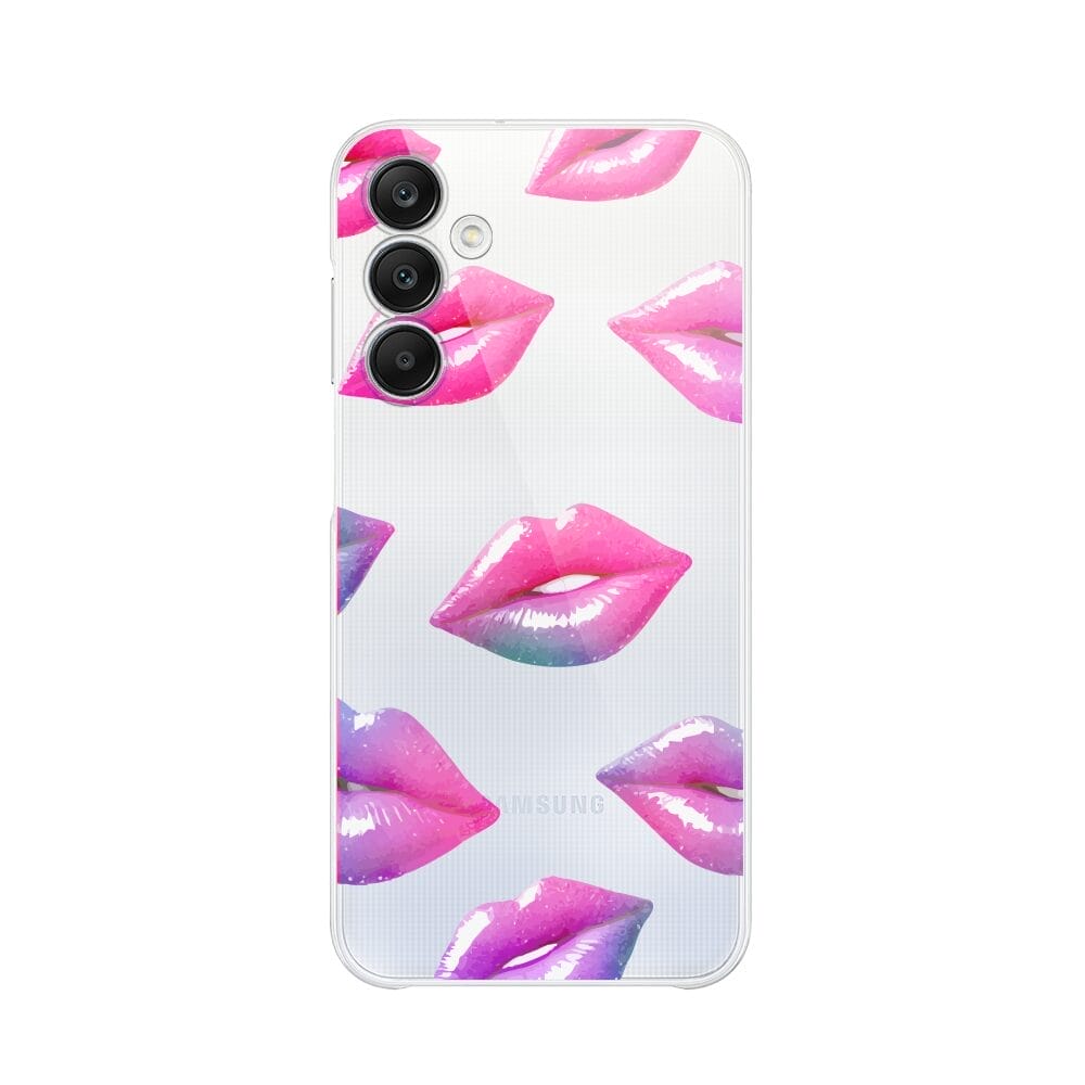 Etui do Samsung Galaxy A25 5G przeźroczyste, silikonowe Flexi, hologramowe usta