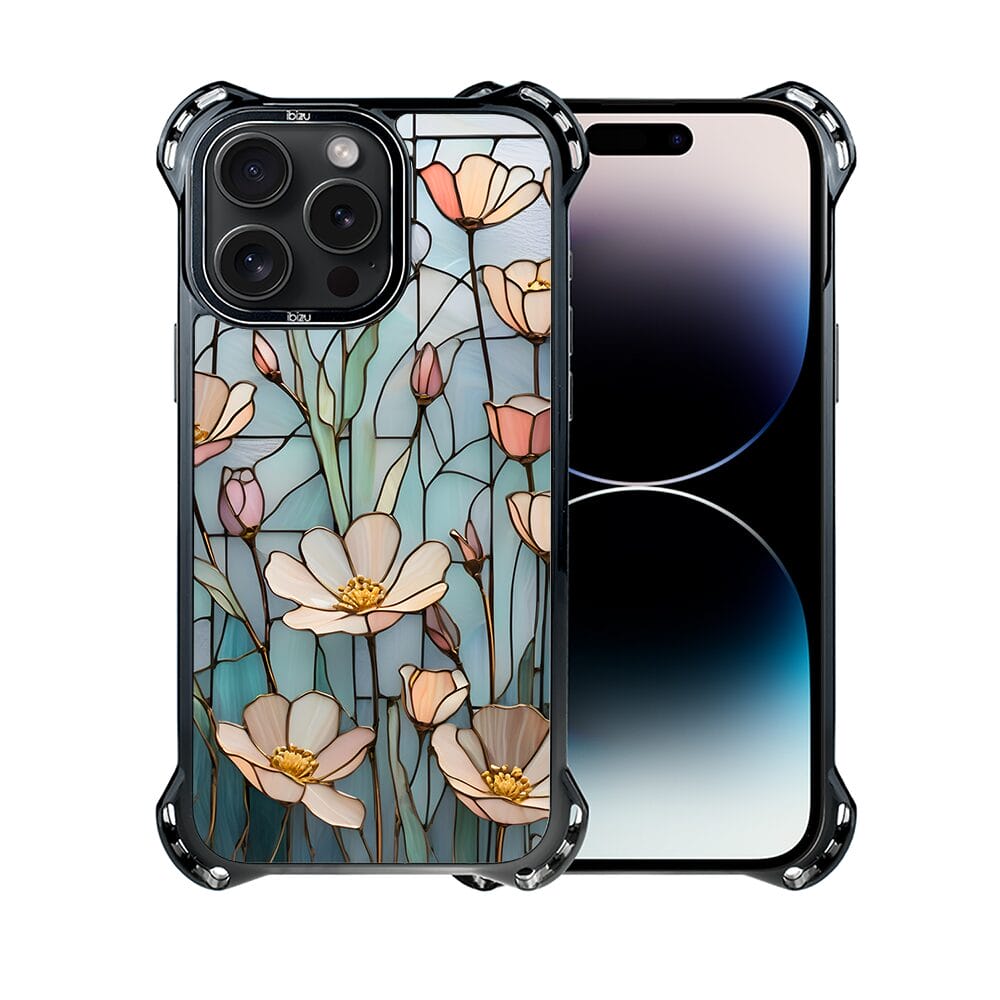 Etui do iPhone 14 Pro IBIZU DropGuard Ultra z MagSafe, Barwy Szkła, Szept kwiatów polnych - obrazek 2