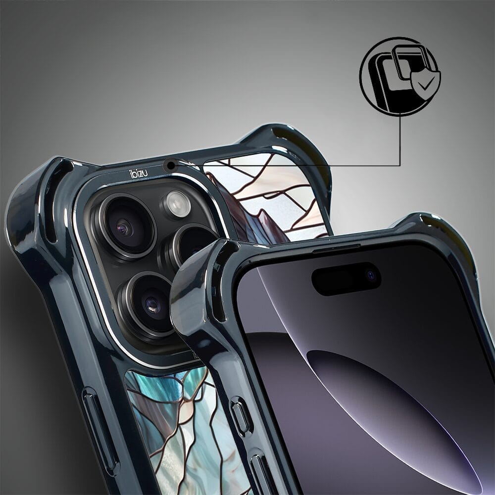 Etui do iPhone 16 Pro Max IBIZU DropGuard Ultra z MagSafe, Barwy Szkła, Górski Potok - obrazek 3