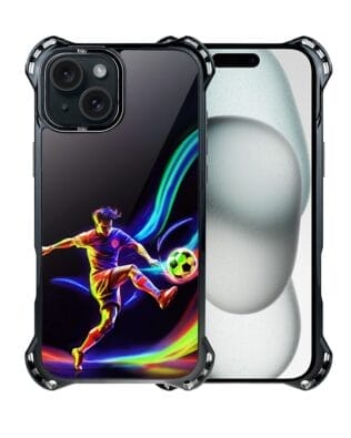Etui do iPhone 15 IBIZU DropGuard Ultra z MagSafe, #ElectroMove, W rytmie piłki nożnej